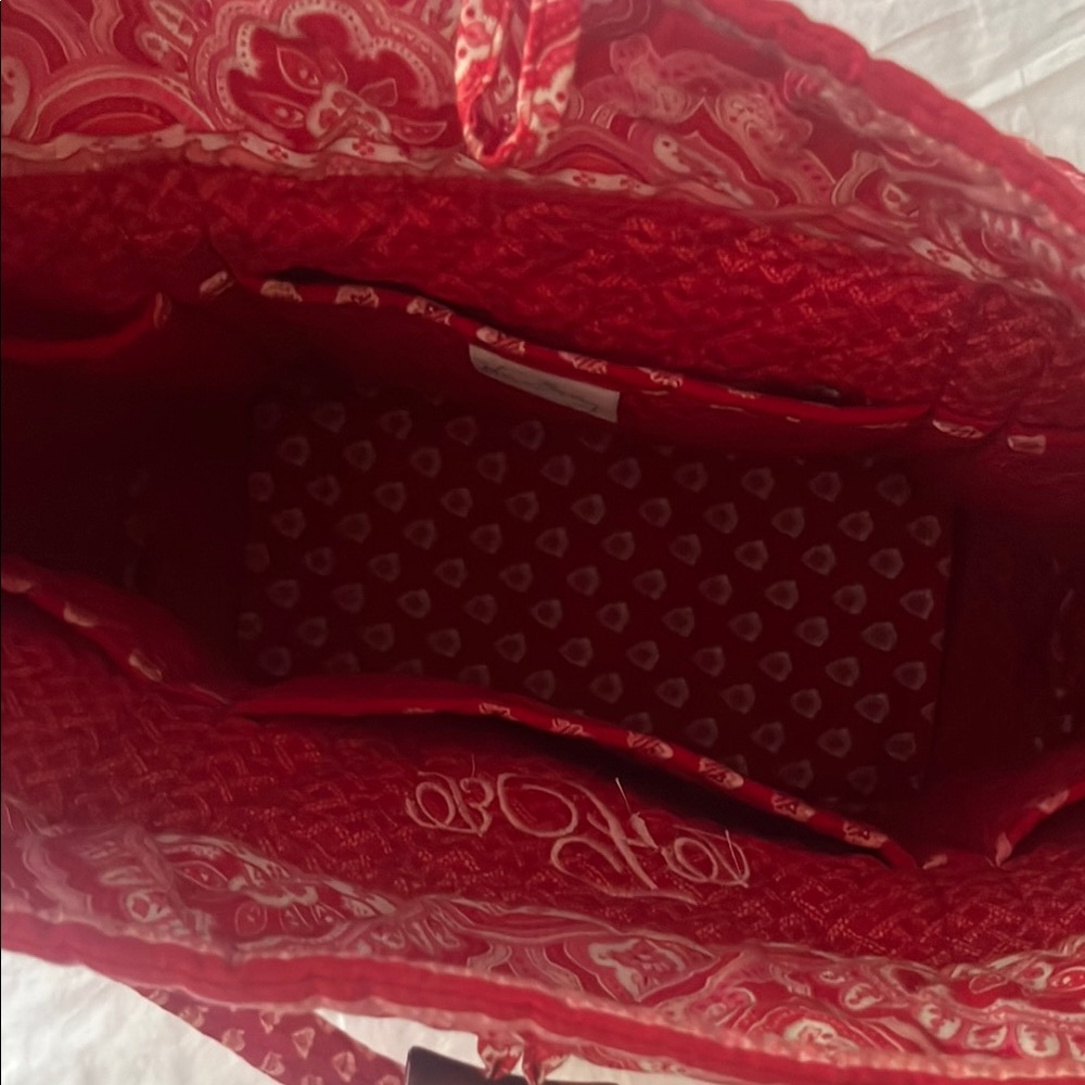 Vera Bradley Nantucket Red Large Tote - Picture 11 of 12